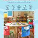 VEVOR Chair Pockets for Classroom, 24 Pack, 14 x 15 Inches Chairback Buddy Pocket with Name Tag, 6 Bright Colors, Back of Chair Organizer for Kids in Classroom, Kindergarten, School, and Home