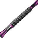 Muscle Roller Stick - Massage Tool for Athletes, Soothing Cramps, Relieving Muscle Soreness, Physical Therapy, Body Recovery (Violet)
