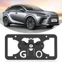 No Drill Front License Plate Frame Fits Lexus is/RX/LX/HS | Front License Plate Grille Mount Bracket with Anti-Theft Screws, Easy-Install & Rattle-Proof Front License Plate Holder