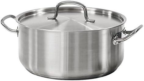 Tramontina Pro-Line Stainless Steel 9-Quart Dutch Oven Pot with Lid, NSF-Certified
