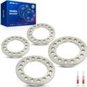 KAX 8x170 or 8x6.5 Wheel Spacers,1/2 inch Lug Centric Wheel Spacers fit for F-25-0 Super Duty, 2500, Silverado 2500 HD, F-35-0 Super Duty, Ram 2500, F-25-0 HD with 130mm Hub Bore,4pcs (Grey)