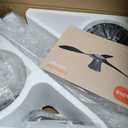 TALOYA Ceiling Fans with Lights,42 inch Modern Low Profile Ceiling Fan with Light and Remote Control, Flush Mount, 3CCT, White Ceiling Fan for Bedroom Living Room and Patio