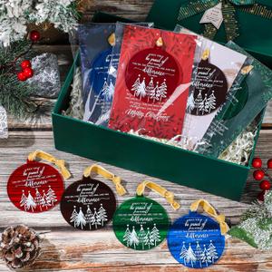 Suzile 16 Set Christmas Appreciation Gift for Coworkers Acrylic Christmas Tree Ornament May You Be Proud Round Pendant Hanging Decor Thank You Gift Bulk for Employee Teacher Nurse Student (Multicolor)