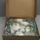 H&S BRIDAL Wedding Arch Flowers, Peony Floral Eucalyptus Greenery Leaves Set of 2 Artificial Flower for Wedding Ceremony Welcome Sign Home Decorations