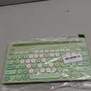 HUO JI Wireless Keyboard Multi-Device, Bluetooth and 2.4G Dual Mode for iPad, Switch to 3 Devices for Cellphone, Tablet, PC, Smart TV, MacBook iOS Android Windows, Green