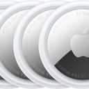 Apple AirTag (2nd Generation) - 4 Pack: Tracker for Keychain, Wallet, and More; Locator with Sound; Simple One-Tap Setup with iPhone or iPad; Key Finder with up to 1.5X Precision Finding Range*