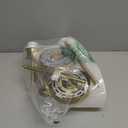 DORESshop Battery Operated Wall Sconce Set of 2, Gold Rechargeable Wall Lights Remote, Sconce Wall Decor Set of 2, 7 Colors Wireless Sconces for Bedroom Living Room Hallway