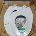 Mayfair NextStep2 Toilet Seat with Built-In Potty Training Seat, Slow-Close, Removable that will Never Loosen, Elongated, White
