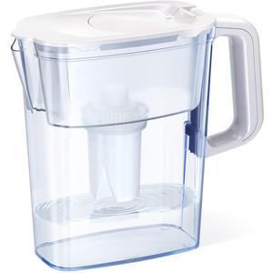 AQUAPHOR 5 Cup Compact Water Filter Pitcher with 1 x B15 Filter | Reduces Chlorine & Heavy Metals | Fast Flow Water Filtration | BPA-Free & Dishwasher Safe | Improved & Filtered Water | White