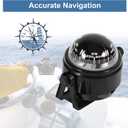 Voyager Bracket Mount Car Dashboard to Indicate The Direction Accurately, Marine Dash Mount for Car Watercraft Boat (Black)
