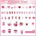 Valentine's Day Bulletin Board Decorations Valentines Day Coffee Cup Bulletin Board Classroom Decorations Heart Latte Theme Cutouts for School Classroom Chalkboard Wall Door Party Decor