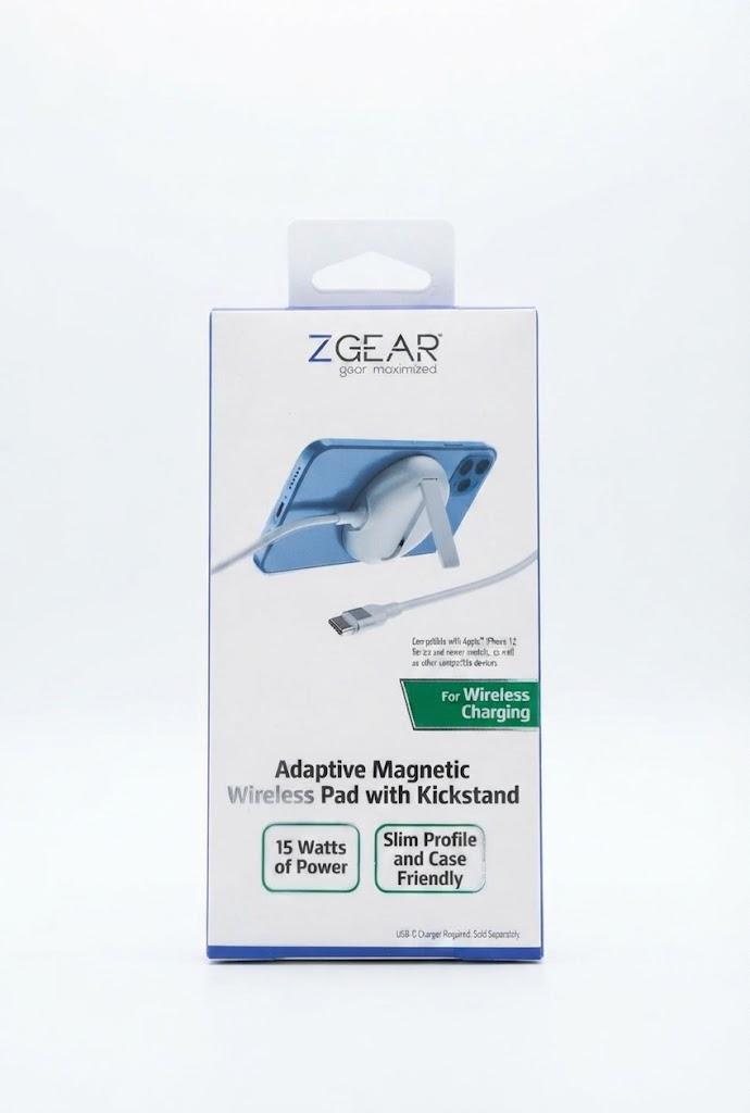 ZGear Adaptive Magnetic Wireless Pad with Kickstand, 15W Fast Wireless Charger for iPhone 12 and Newer Models