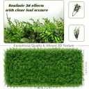 Greenery Faux Grass Wall Backdrop: 72"x144" (72 SQFT) UV-Anti Artificial Green Boxwood Panel for Patio Balcony Privacy & Ivy Fence Covering Privacy, Garden, Backyard Wall Backdrop Decor