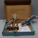 Cobbe Brushed Gold Bathroom Faucets, 4-Inch Bathroom Sink Faucet, 2 Handle Sink Faucet with Pop Up Drain and Water Supply Lines, Gold