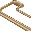 Double Curtain Rods, Wrap Around Curtain Rod for Windows, Internal Splicing 1'' Front and 5/8'' Back Adjustable Curtain Rod with Aluminum Finials and Brackets (Warm Gold, 28-86")