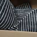Rugshop Marbella Bohemian Stripes Washable Non Slip Runner Rug 2' x 6' Black
