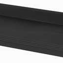 2 Pack Plastic Plant Saucer, Rectangular 24 inch, Indoors/Outdoors, Drip Tray for Flower Pot, Windowsill ( 24'' x 8'' x 1.5'', Black)