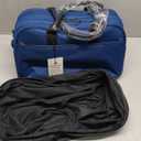 Nomad Lane Carry-On Luggage Duffel Bag, Durable & Lightweight Suitcase. Bento Bag, Personal Item Weekender Travel Bag for Men & Women, Aegean Blue