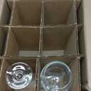 Libbey Vina Red Balloon WineGlasses, 18.25 Oz Elegant Large Red WineGlasses Set of 6, Long Stem Glass WineGlasses for Weddings, Birthdays, and More