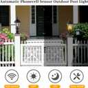 24in Dusk to Dawn Aluminum Outdoor Light Post Large Garage Exterior Lamp Post Light Fixture for House Bronze Outdoor Garden Pier Mount Lights 2 Pack Pathway Column Lights with Seeded Glass