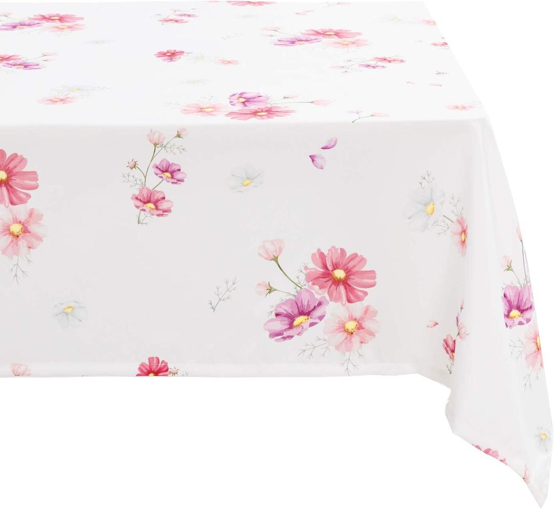 Hiasan Waterproof Spring Tablecloth Rectangle 60 x 104 Inch - Spillproof Wrinkle Free Washable Oblong Floral Tablecloth for Spring Summer Outdoor Picnic, Kitchen Dining, Birthday Party