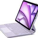 ESR iPad Air 11 inch Case with Keyboard (M3,2025/M2,2024), iPad Pro 11 & iPad Air 5/4 Magic Case, Easy-Set Floating Cantilever Stand, Precision Multi-Touch Trackpad, PurpleNOT for iPad Pro 11 M4