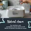 Tommee Tippee Steridryer Electric Steam Sterilizer and Dryer, White, for Baby Bottles and Feeding Accessories, Kills Viruses* and 99.9% of Harmful Microbes