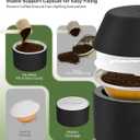 Grasseed Reusable VertuoLine Capsule Kit for Nespresso Pods with 100Pcs Aluminum Foil Seals Lids, Refillable Coffee Pods for VertuoLine to Refill Pods