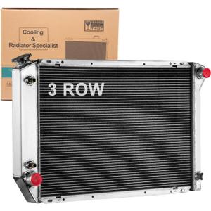 3 Row Aluminum Radiator Replacement for 1980-1984 Ford F150 F250 F350 Bronco 5.0L 5.8L 6.6L 7.5L,1980-1983 Ford F100 5.0L