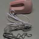 Hand Mixer Electric, Ultra Power Kitchen Hand Mixer With 7-Speed & 5 Stainless Steel Accessories for Whipping Dough, Cream, Cake, Dishwasher Safe, Pink