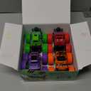 taessv Monster Truck Toys - Friction Powered Toy Cars Push and Go Vehicles for Toddlers Kids Best Christmas Birthday Party Gift for Boys Girls Aged 3 and Above 4-Pack