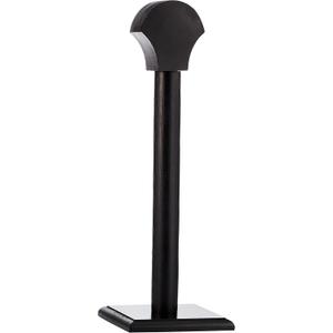 SZCO Supplies 17 Black Wooden Full-Sized Helmet/Headwear Display Stand with Base Hardware (910942)