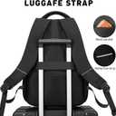 MOMUVO School Backpack for Teens Boys and Girls,15.6 Inch Laptop Backpack Unisex Bookbag with USB Charging Port Water-Resistant Schoolbag Casual Daypack-Black