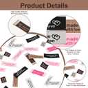 260 Pieces of Sewing Labels for Handmade Items, Sewing Labels, Two Styles to Choose from, Widely Used in DIY Crafts, Knitting, Crochet, Suitable for Handicraft Enthusiasts (4 Colors)