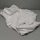 GFCC 8FTX10FT White Backdrop Background for Photography Photo Booth Backdrop for Photoshoot Background Screen Video Recording Parties Curtain