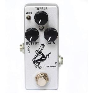 Overdrive Function Guitar Effect Pedal with True Bypass for Electric Guitar (Silver Horse)
