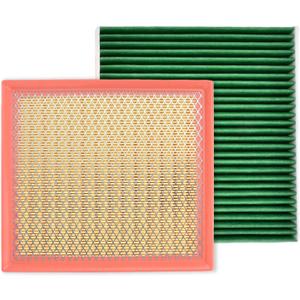 CA10755 CF11183 Engine & Cabin Air Filter Kit, Compatible with Jeep Grand Cherokee 2011-2022 and Fit for Dodge Durango 2011-2026, Replaces A3186C CP183