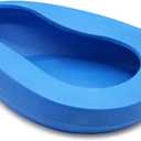 DMI Bedpan for Bariatric Adults with No Spill or Splash Design, FSA/HSA Eligible, Blue (1 Count (Pack of 1))