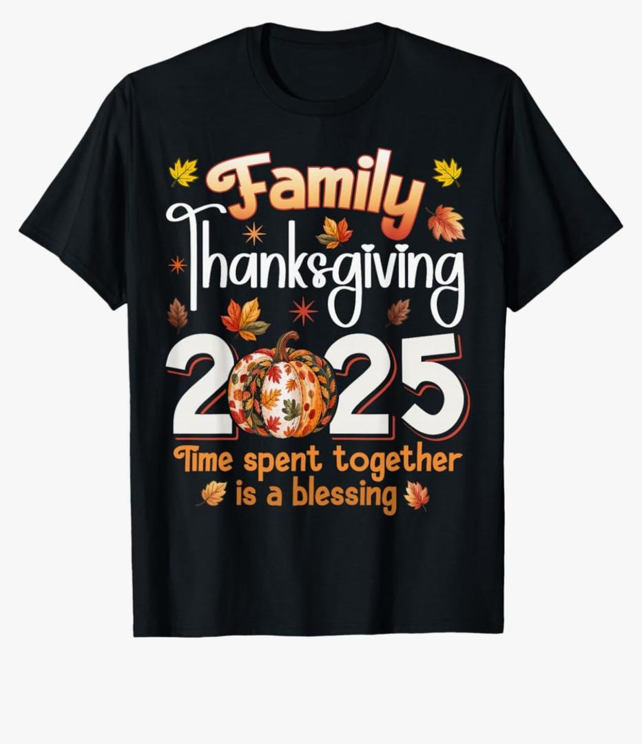 Family Thanksgiving 2025 Thanksgiving Crew Matching Group T-Shirt, S