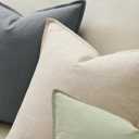 ANRODUO Pack of 2 Decorative Linen Pillow Covers Seeding Green Neutral Farmhouse Boho Soild Cushion Case Soft Accent Pillowcase for Couch Sofa Bedroom Living Room Summer Home Decor 20 x 20 Inch