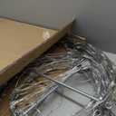 Wintergreen Lighting LED Light Ball  Indoor/Outdoor Christmas Light Balls, Light Spheres Outdoor/Sphere Light Fold Flat Metal Frame (16, White Frame/Cool White Lights)