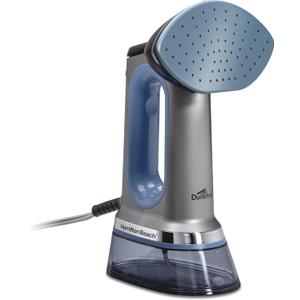 Hamilton Beach Durathon 3in1 Handheld Garment Steamer for Clothes & Steam Iron, 45 Second HeatUp with 1700 Watts, 300ml Removable Water Tank, 27 Minutes of Steam, Auto Shutoff, Gray & Blue (11559)