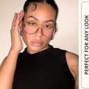 2 x livho Vintage Aviator Blue Light Blocking Glasses, Fashion Oversized Frames with UV Protection Coating, Unisex Design (*Tortoise)