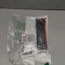 2-Pack Silicone Remote Case for LG MR25GA Remote(2025), Anti-Slip Shockproof Protective Cover for MR25GA Compatible with 2025 LG OLED Smart TV C5 B5 G5 M5 Series Remote w/Lanyard (Black+Orange)