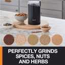 KRUPS Precision Electric Coffee Grinders, 3 oz Capacity, 200W Motor, Stainless Steel Blades for Uniform Grinding of Beans, Herb and Nuts, Coffee and Spice Grinder Electric, (Black)
