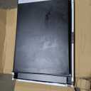 Grill Table,Outdoor Kitchen with Cabinet Outdoor Grill Table with 2 Foldable Side Tables Stainless Steel Top for Outdoor Kitchen Cabinets, Bar Cart, Movable Grill Cart with Pull-Out Plate, L74x W24