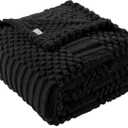 90x104 Inch Black King Size Blanket - Soft & Fluffy Fleece, Neutral Tan Color, Cute & Aesthetic, Perfect for Sofa, Couch, Bed, Living Room & Bedroom, All-Season Use, Plush & Cozy Decorative Blanket