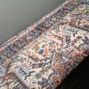 Mcadore 6x9 Area Rugs Washable Boho Rug, Non Slip Carpet for Living Room, Boho Vintage Design Rug, Foldable Soft Low-Pile Rug, Vintage/Multi