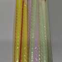 10 Inch Cream Spiral Taper Candles for Home Decoration, 12 Pack Candy-Color Candlesticks for Dinner Party Wedding Holiday