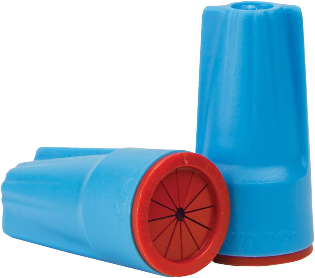 King Innovation 62225 DryConn Outdoor Electrical Wire Connector 17/Bag, Aqua/Red